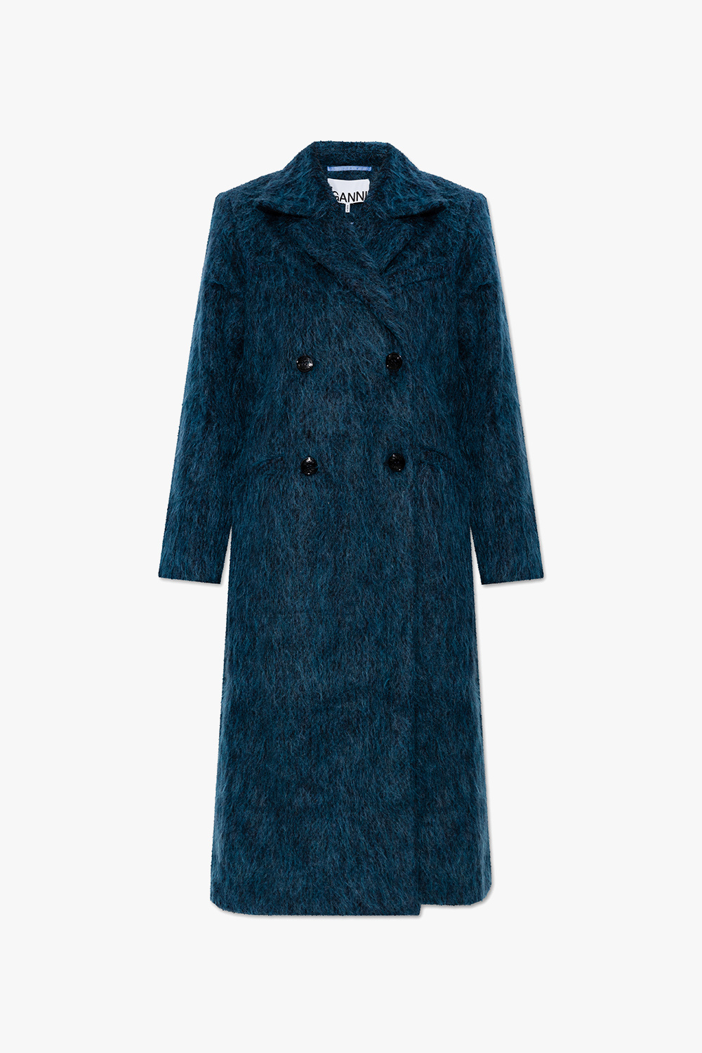 GANNI Fluffy Wool Coat 36